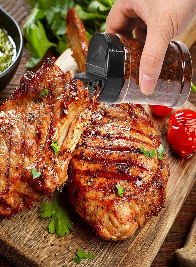 PPXHFV 36 قطعة من برطمانات التوابل البلاستيكية سعة 5.5 أونصة مع أغطية هزازة، برطمانات توابل بلاستيكية، زجاجات توابل، تستخدم لتخزين مسحوق التوابل. - Image 4